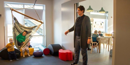 leg med gynge i motorikrummet